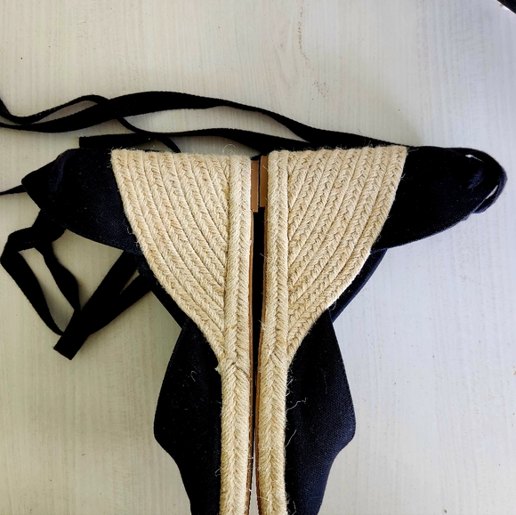 EUC Reformation Camilla Espadrille Wedge Heel Shoes Size 8.5 / 9 - Picture 10 of 11